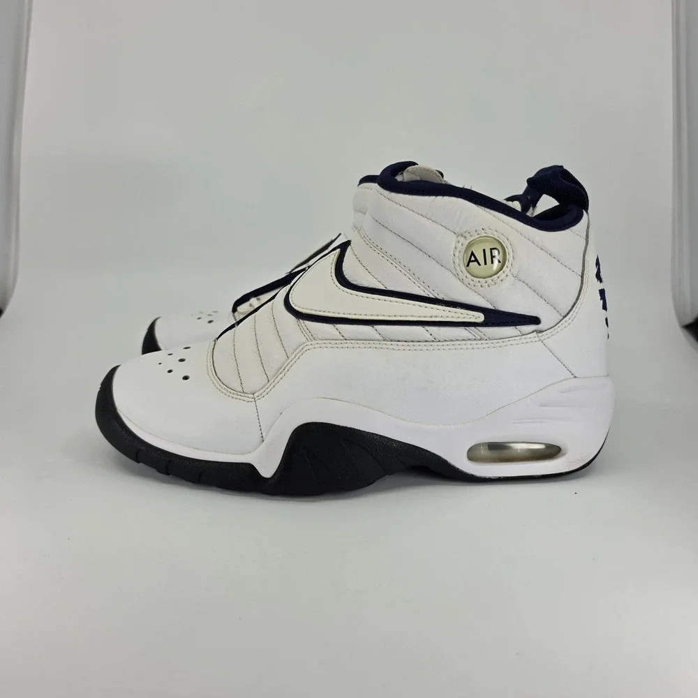 Nike Air Shake Ndestrukt White Navy 6Y Rodman White Black Navy Retro AA2888-101